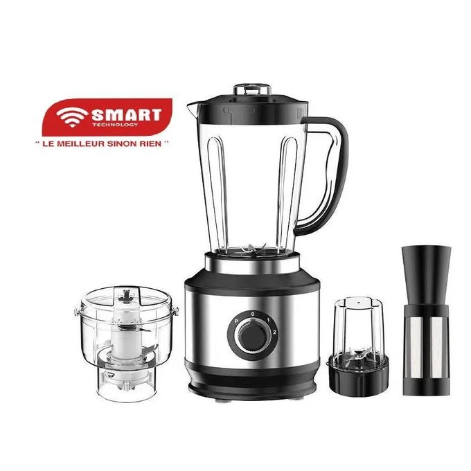 SMART TECHNOLOGY Mixeur Électrique Incassable Gris 4 En 1