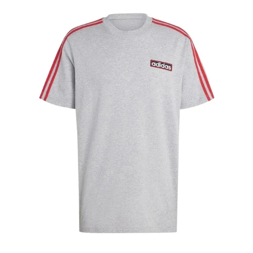 Men T-Shirt Adicolor Adibreak IR7995 Medium Grey Heather / Better Scarlet