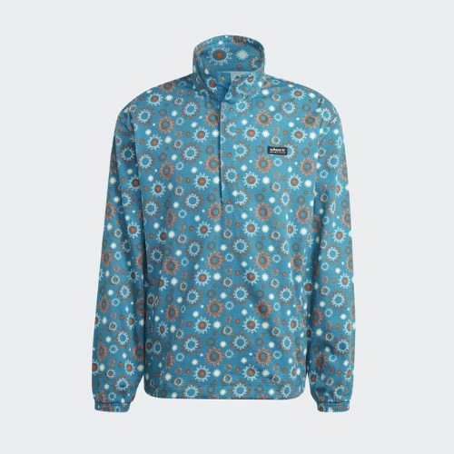 VESTE Adidas Coupe-vent à demi-zip imprimé intégral Adventure Nature Awakening
